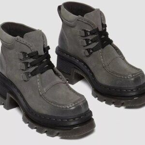 Doc Marten Corran 3-Eye Suede Heeled Boots